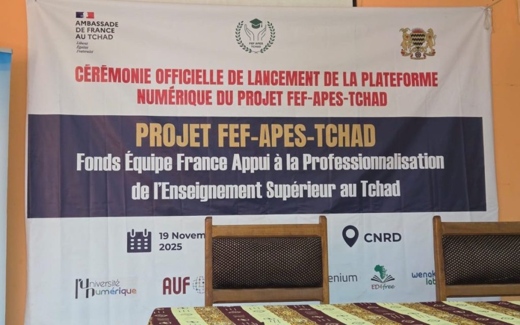 Cérémonie officielle de lancement de la plateforme numérique du projet FEF_APES-Tchad